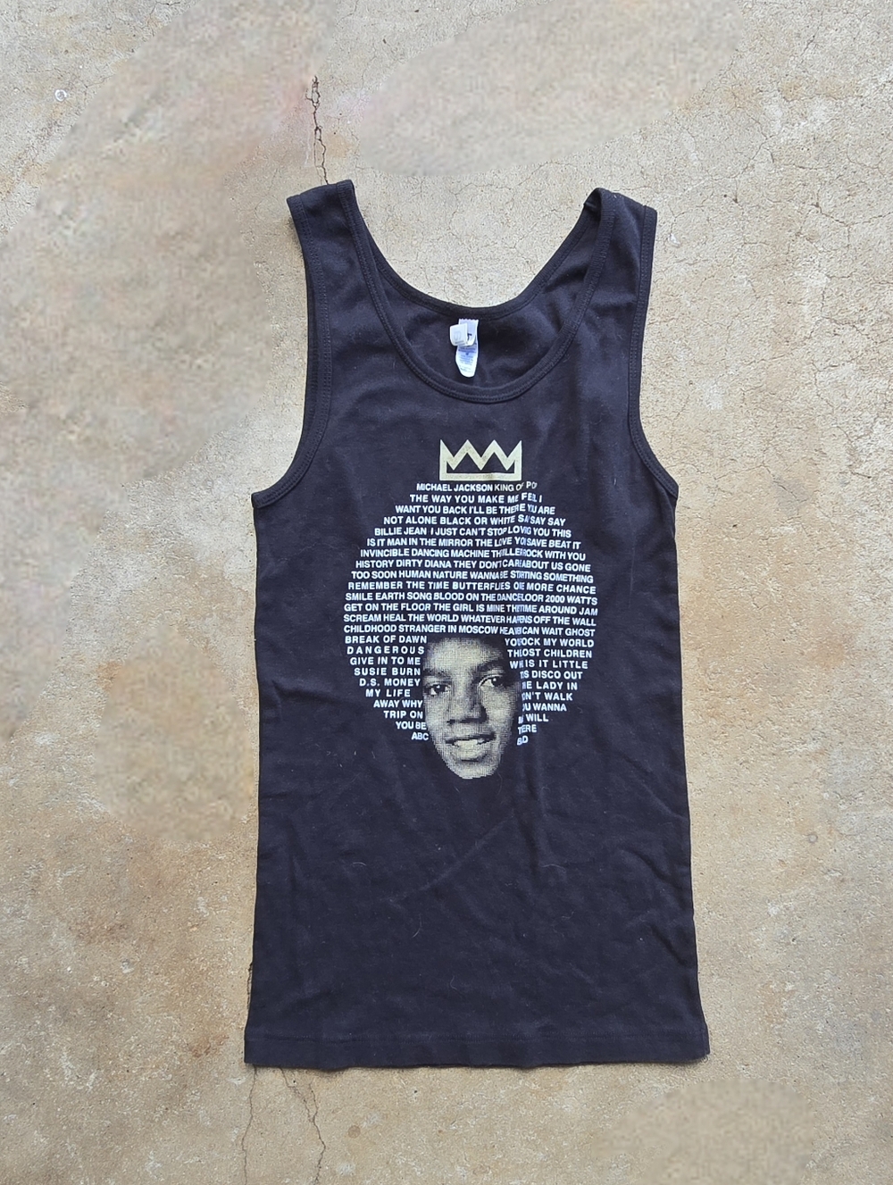 Vtg Y2k Michael Jackson King Of Pop Women Tank Top Medium